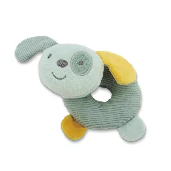 Lorelli Toys Csörgő fánk - Zöld Kutya