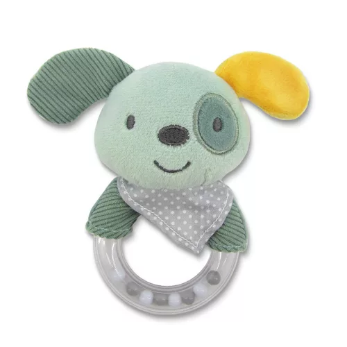 Lorelli Toys Plüss csörgő - Zöld Kutya