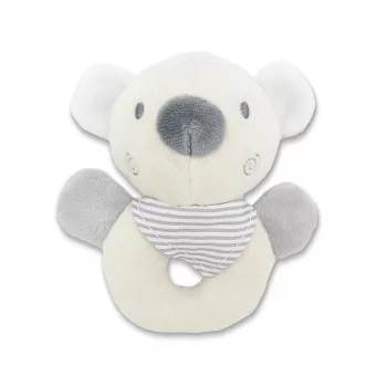 Lorelli Toys Plüss csörgő karika - Bézs Maci