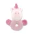 Lorelli Toys Plüss csörgő karika - Pink Unikornis