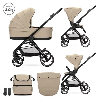Lorelli Venice 2 az 1 -ben multifunkciós babakocsi - Beige