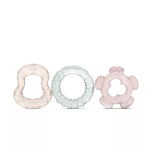 Baby Care 3 db-os hűthető rágóka - Iceberg Green/Mellow Rose