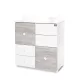 Lorelli Cupboard pelenkázó komód - White & Artwood ÚJ