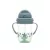 Baby Care szívószálas itató fogantyúval 275ml - Blue/Green