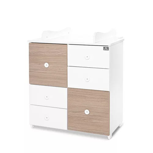 Lorelli Cupboard pelenkázó komód - White & Amber ÚJ