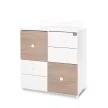 Lorelli Cupboard pelenkázó komód - White & Amber ÚJ