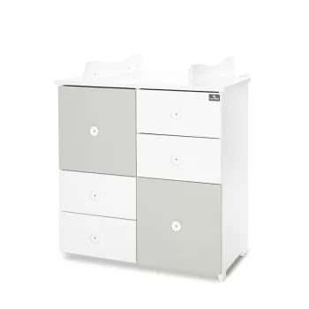   Lorelli Cupboard pelenkázó komód - White & Milky Green ÚJ