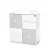 Lorelli Cupboard pelenkázó komód - White & Milky Green ÚJ