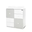 Lorelli Cupboard pelenkázó komód - White & Milky Green ÚJ