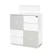 Lorelli Cupboard pelenkázó komód - White & Milky Green ÚJ