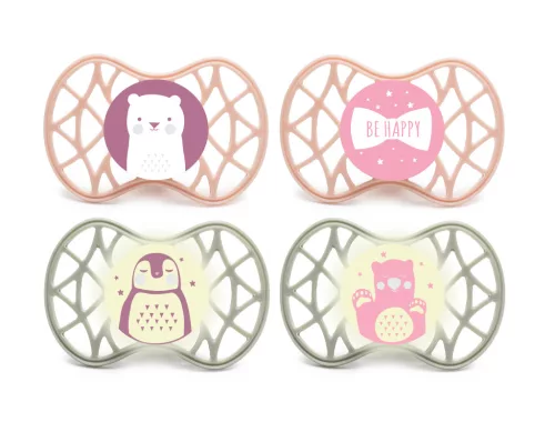 Nuvita Symmetric Air55 4db-os cumi szett 6+ - English Rose/Sage Green - 70854 maci, pingvin, behappy