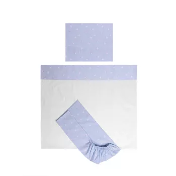   Lorelli Tiny Dream Trio ágynemű garnitúra 70x140 - Train Blue