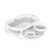 Chipolino Bubble Spa összecsukható kád vízhőmérővel, vödörrel és öblítőpohárral 83 cm - light grey