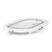 Chipolino Bubble Spa összecsukható kád vízhőmérővel, vödörrel és öblítőpohárral 83 cm - light grey