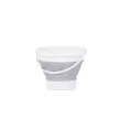 Chipolino Bubble Spa összecsukható kád vízhőmérővel, vödörrel és öblítőpohárral 83 cm - light grey