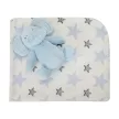 Lorelli Nappy takaró 75x90 cm - Blue Elephant