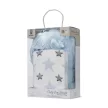 Lorelli Poffy Duo takaró 75x90 cm párnával 45x30 cm - White Blue Teddy Bear