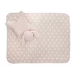 Lorelli Poffy Duo takaró 75x90 cm párnával 45x30 cm - Peach Bunny