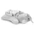 Lorelli Poffy Duo takaró 75x90 cm párnával 45x30 cm - White Grey Teddy Bear