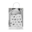 Lorelli Poffy Duo takaró 75x90 cm párnával 45x30 cm - White Grey Teddy Bear