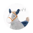 Chipolino ugráló lovacska hanggal - grey