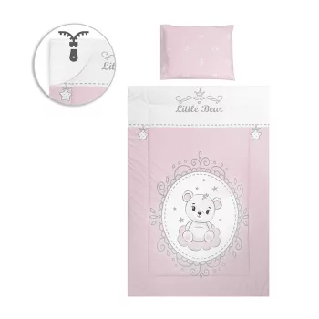 Lorelli 5 részes ágynemű garnitúra - Little Bear Pink