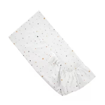 Lorelli gumis lepedő 60x120 + 15cm - Happy Friends Blue