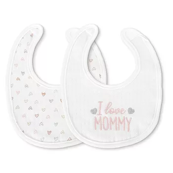Lorelli Natural tépőzáras előke 2db - Lányos