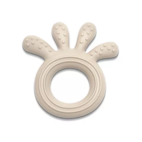 Lorelli Polip természetes szilikon rágóka - Beige