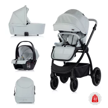   Chipolino Prestige 3az1-ben multifunkciós babakocsi - Matcha