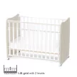 Lorelli Stars ringatható kiságy 60x120 - White / Light oak