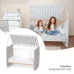 Lorelli Stars ringatható kiságy 60x120 - White / Amber