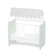 Lorelli Stars ringatható kiságy 60x120 - White / Milky Green