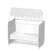 Lorelli Stars ringatható kiságy 60x120 - White / Stone Gray