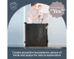 Dreambaby Glide 'n' hide xtra biztonsági ajtórács 140 cm-ig - fekete