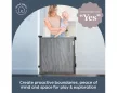Dreambaby Glide 'n' hide xtra biztonsági ajtórács 140 cm-ig - szürke