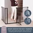 Dreambaby Discovery 3 biztonsági ajtórács 74,5-195 cm - fekete