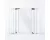 Dreambaby Clear view biztonsági ajtórács 75-81 cm - fehér