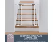 Dreambaby Clear view biztonsági ajtórács 75-81 cm - fehér
