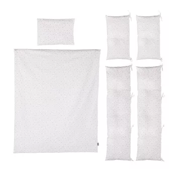   Chipolino 9 részes ágynemű garnitúra paplanhuzattal 60/120 - Beige stars