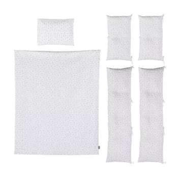   Chipolino 9 részes ágynemű garnitúra paplanhuzattal 60/120 - Grey stars