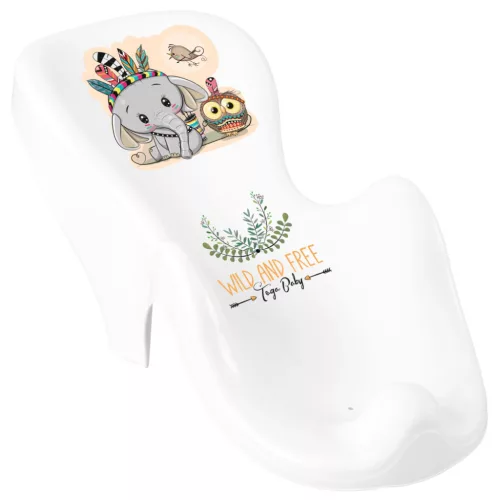Chipolino Wild & Free babatartó kádba - Little Elephant white/green
