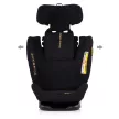 Chipolino Techno iGrow autósülés Isofix 40-150cm - noir