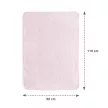 Lorelli Dombornyomott polár takaró 80x110cm - Pink