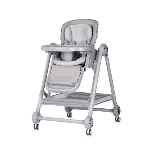 Chipolino Melba 2in1 multifunkciós etetőszék és hinta - platinum