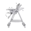 Chipolino Melba 2in1 multifunkciós etetőszék és hinta - platinum