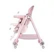 Chipolino Melba 2in1 multifunkciós etetőszék és hinta - powder pink