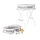 Chipolino Aqua Care kád állvánnyal, öblítőpohárral és hajmosó sapkával 78 cm - grey
