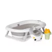 Chipolino Aqua Care kád állvánnyal, öblítőpohárral és hajmosó sapkával 78 cm - grey