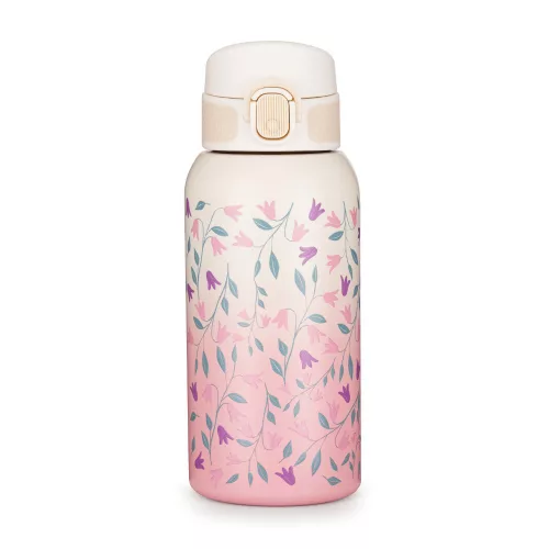 Petite&Mars Rozsdamentes acél termoszpalack ivócsőrrel 500 ml Delicate Flowers 36m+